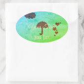 明カスタムるい赤ちゃんシャワーシール 楕円形シール (バッグ)