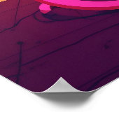 明カラフルるいサイケデリック抽象芸術ウォールプリント ポスター (角)