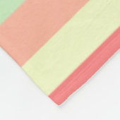 明カラフルるいストライプ フリースブランケット (角)