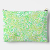 明カラフルるいトリップ（幻覚体験）のような溝深ファンキーいヒッピー大理石 アクセサリーポーチ (裏面)