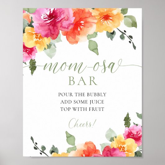 明カラフルるいフローラモモモサバー徴候 ポスター (正面)