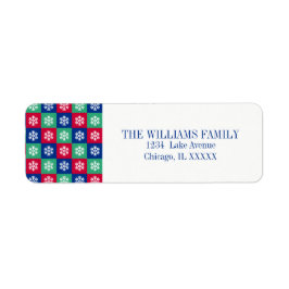 明カラフルるいメリークリスマス住所 シール