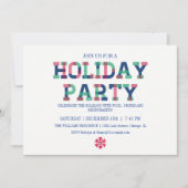 明カラフルるいメリークリスマス招待状カード 招待状 (正面)