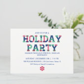 明カラフルるいメリークリスマス招待状カード 招待状 (スタンド正面)