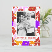 明カラフルるいメリーポインセチア写真 シーズンカード (スタンド正面)