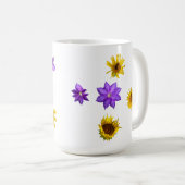 明カラフルるい切り花 コーヒーマグカップ (正面右)