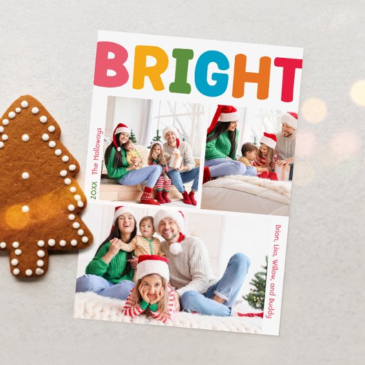 明カラフルるい年のレビュー垂直3写真 シーズンカード