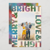 明カラフルるい愛と光の休日 シーズンカード (正面/裏面)