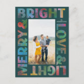 明カラフルるい愛と光の休日 ポストカード (正面)