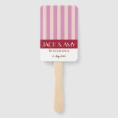 明カラフルるい色のミニマストライプリス結婚ト ハンドファン (裏面)