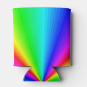 明カラフルるい虹パーソナライズされた 缶クーラー (裏面)