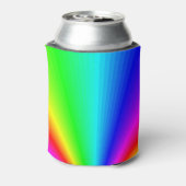 明カラフルるい虹パーソナライズされた 缶クーラー (缶裏面)