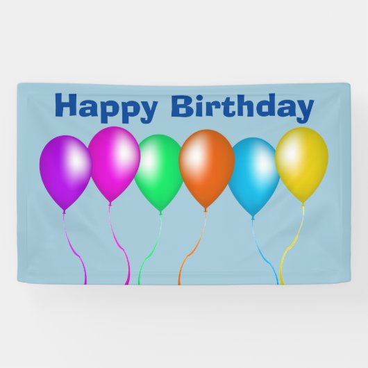 明カラフルるい風船 横断幕 (横)