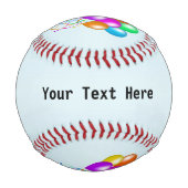 明カラフルるい風船 野球ボール (裏面)
