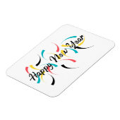 明カラフルるい「新年」のデザイン マグネット (左側)