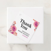 明サンキューるいフローラブライダルシャワーメッセージカード フェイバータグ (インサイチュ)