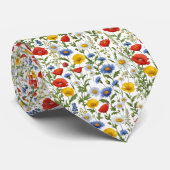 明スタイリッシュるいカラフルワイルドフラワーエレガント型 ネクタイ (ロール)