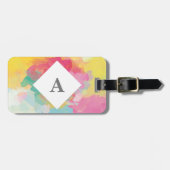 明パーソナライズされたるい水の色の荷物タグ ラゲッジタグ (正面横)