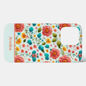 明パーソナライズされたるい花柄 Case-Mate iPhoneケース (裏面 (横))