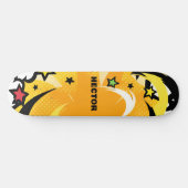 明パーソナライズされたるい鮮やかな色のポップ・アートの文化雰囲気 スケートボード (横)