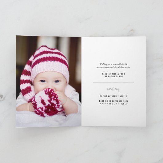 明メリーるいすてき小さなクリスマスツリーの写真 シーズンカード (内部)