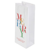 明メリーるいカラフルタイポグラフィフェスティバル ワインギフトバッグ (正面アングル)