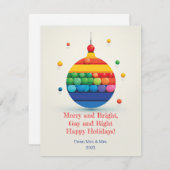 明メリーるいゲイと右 – ハッピーホリデー! シーズンカード (正面/裏面)