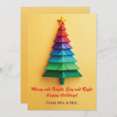 明メリーるいゲイと右 – ハッピーホリデー！ シーズンカード (正面/裏面)