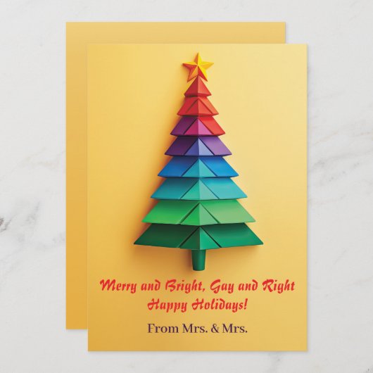 明メリーるいゲイと右 – ハッピーホリデー! シーズンカード (正面/裏面)
