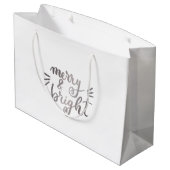 明メリーるいシルバー ラージペーパーバッグ (裏面アングル)