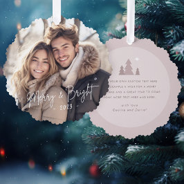 明メリーるいスクリプトphoto lightバラtaupe オーナメントカード