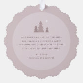 明メリーるいスクリプトphoto lightバラtaupe オーナメントカード (裏面)