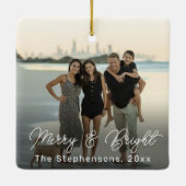 明メリーるいタイポグラフィカスタム写真家族 セラミックオーナメント (裏面)