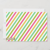 明メリーるいネオン色とストライプ写真 シーズンカード (裏面)