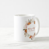明メリーるいパーソナライズされた柑橘類のフローラ コーヒーマグカップ (正面右)