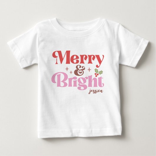明メリーるいパーソナライズされた ベビーTシャツ (正面)