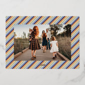 +明メリーるいマーキーフォイルのホリデーカード – 紫 箔シーズンカード (裏面)