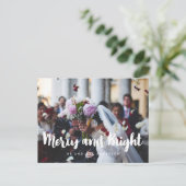 明メリーるいモダンの結婚写真 ポストカード (スタンド正面)