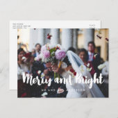 明メリーるいモダンの結婚写真 ポストカード (正面/裏面)