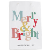 明メリーるいモダンタイポグラフィ ミディアムペーパーバッグ (正面)