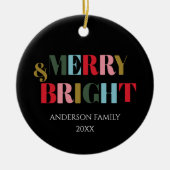 明メリーるいレトロカラフルセラミック セラミックオーナメント (正面)