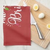 明メリーるい休日の灯 キッチンタオル (四つ折り)