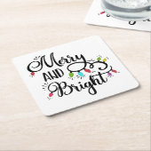 明メリーるい休日の灯 スクエアペーパーコースター (アングル)