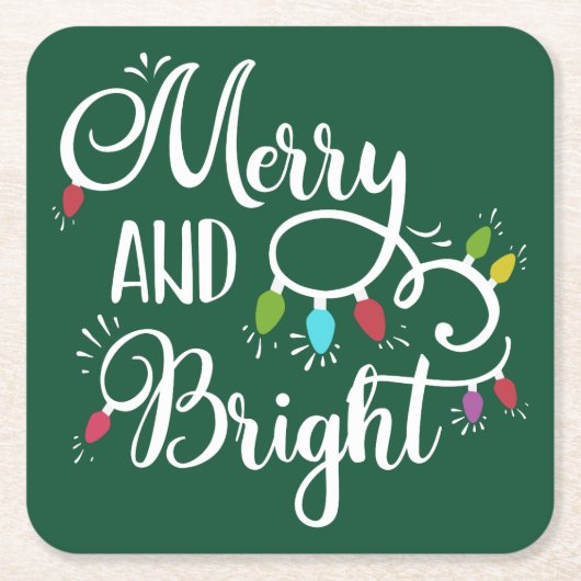 明メリーるい休日の灯 スクエアペーパーコースター (正面)