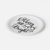 明メリーるい休日の灯 ペーパープレート (アングル)