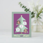 明メリーるい写パーソナライズされた真はがき シーズンポストカード (スタンド正面)