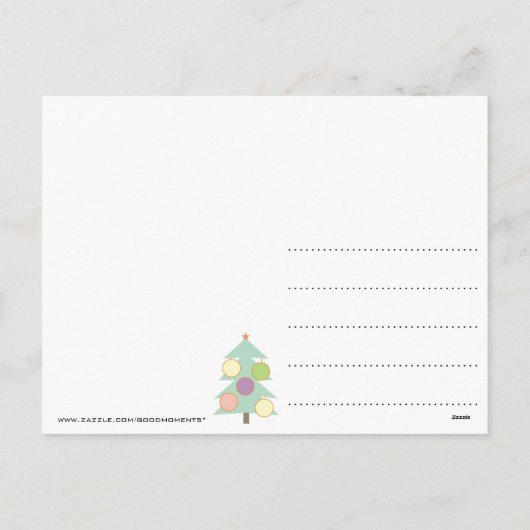 明メリーるい写パーソナライズされた真はがき シーズンポストカード (裏面)