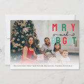 明メリーるい写パーソナライズされた真 シーズンカード (正面)