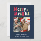 明メリーるい写モダン真タイポグラフィ シーズンカード (正面)