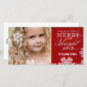 明メリーるい写真カード | レッド シーズンカード (正面/裏面)